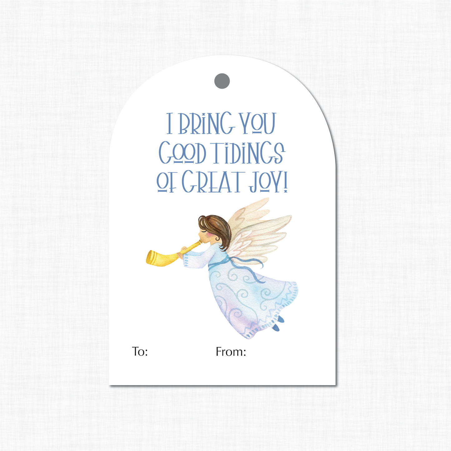 Christmas gift tags, Angel