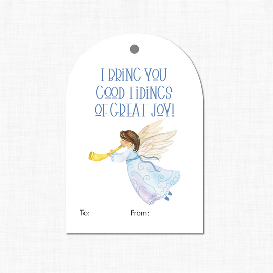 Christmas gift tags, Angel