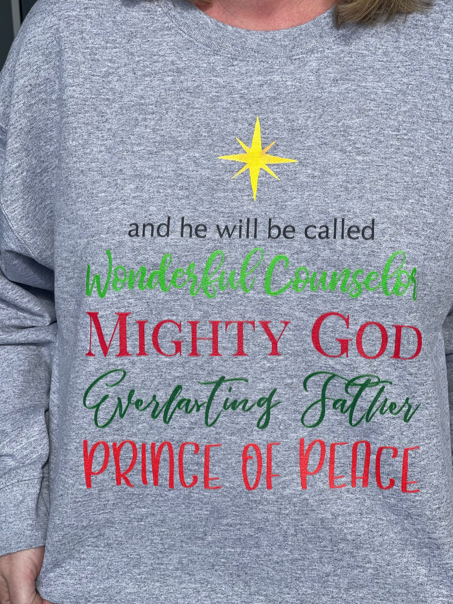 Isaiah 9:6 crewneck sweatshirt