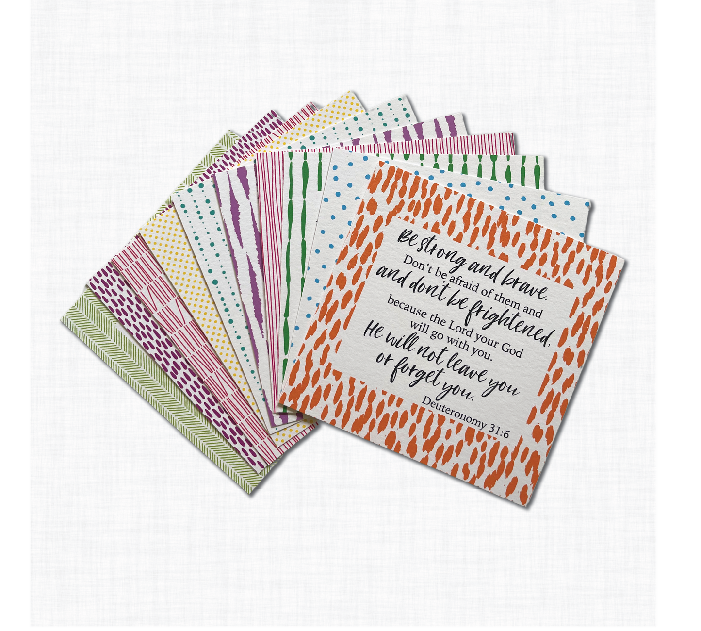 Scripture card set, Geometric