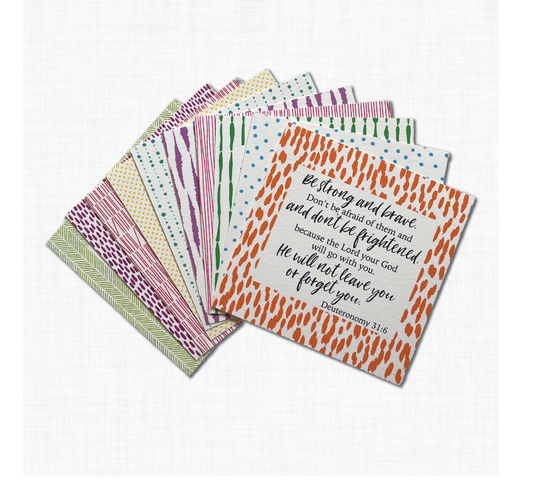 Scripture card set, Geometric