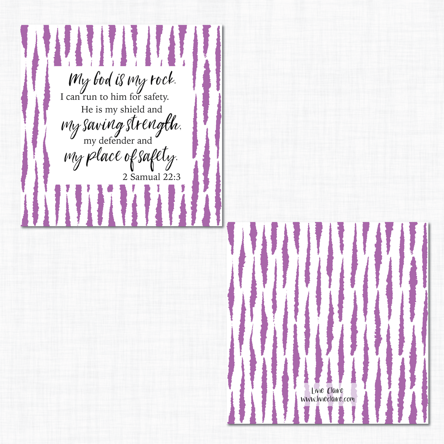 Scripture card set, Geometric